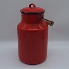 Milchkanne Milchkrug Kanne Emaille Rot 2 Liter