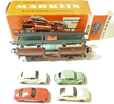 Märklin H0 4613 Autotransportwagen Porsche/Käfer mit OVP  in gutem Zustand N5