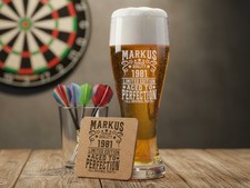 Weizenglas mit Name graviert