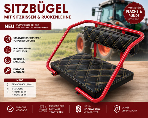 Sitzbügel mit sitzkissen und - sitzbügel,