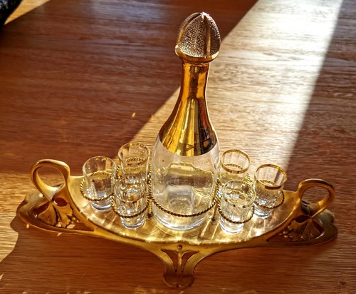 Antikes likörservice glas - likörservice,