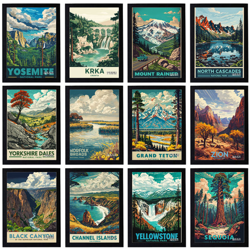 Vintage nationalparks reise - vintage,