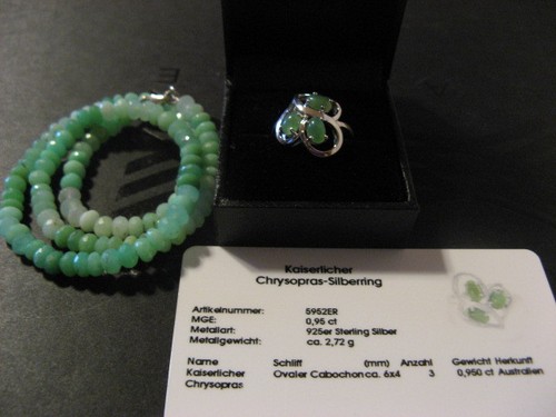 Strahlender crysopras juwelo - strahlender,