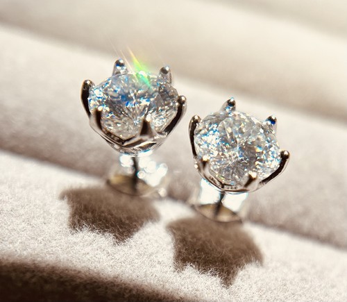 2ct moissanite ohrstecker - 2ct,