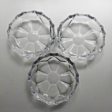 3 Dessertschalen von Annahütte Schalen Kristall Glas Bleikristall Ø 14,5 cm