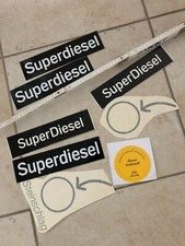 Aufkleber Tankstellen Zapfsäule  Reklame Benzin Deko Werkstatt Super Diesel 