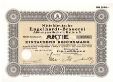 Mitteldeutsche Engelhardt Brauerei  1930 Halle / Saale Brauhaus Halle VEB. ungel
