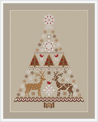 Stickvorlage tannenbaum - ,