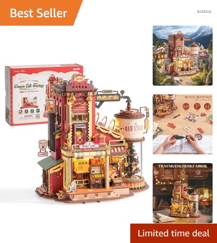 Holzpuzzle mechanisch - 3d,