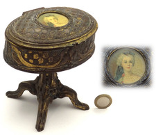 alte Messing Schmuck-Schatulle
