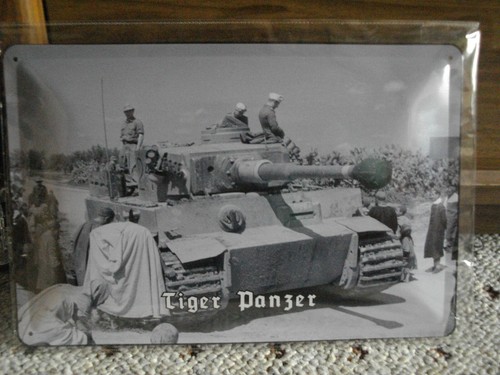 Blechschild tiger panzer - tiger,