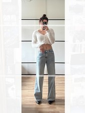 ZARA / Crop-Strickjacke aus