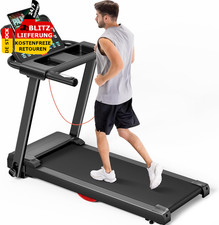 Laufband Klappbar 12Km/H Laufbänder 2,5PS/1800W Mit Herzfrequenzmonitor Bluetoot