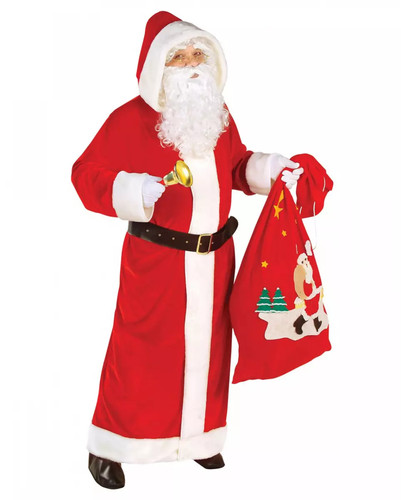 Weihnachtsmann deluxe kostüm - weihnachtsmann,