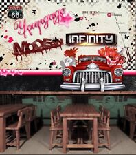 3D Retro Auto Q7810 Tapete