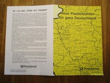 Neue Postleitzahlen ganz Deutschland Mi. Nr. 1659 Stempel Anröchte 1.7.91 #sk54