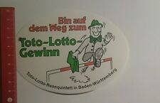 Aufkleber/Sticker: bin auf dem weg zum Toto Lotto Gewinn (22101648)