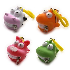 Schlüsselanhänger Portemonnaie lustige Geldbörse für Kinder Frosch Kuh Fisch etc