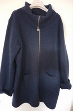 Damen Strickjacke von Mufflon Gr. L, Farbe Blau, 100% Schurwolle, Top Zustand