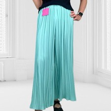 ITALY Plissee Hose weites Bein