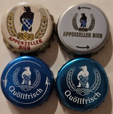 Kronkorken Schweiz - Appenzeller - 4 versch.