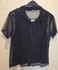 ? Edle Damenbluse, Stickerei, Gr. 44, Schwarz, Heine, Maria Bellesi, NEU!!! ?