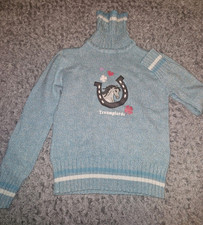 mädchen rollkragen pullover Gr.134/140 Manguun Kids Oberteil Pferde