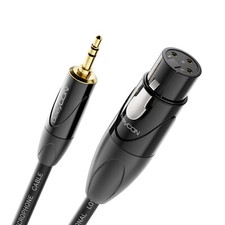 5m Mikrofonkabel XLR Buchse zu 3,5mm Klinke Stecker HiFi Audio Kabel Mikrofon
