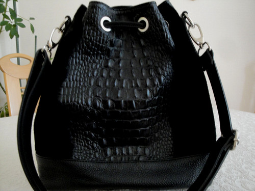 Vera pelle beuteltasche leder - pelle,