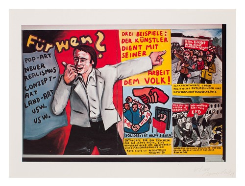 Jörg immendorff lithografie - immendorff,,