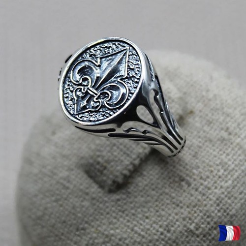 Ritter silber 925 lilie ring - ritter,