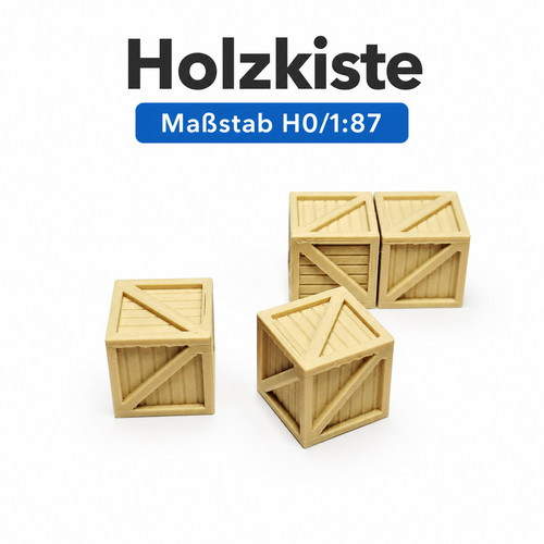 6x holzkiste holzbox - 1:87, holzkiste/holzbox