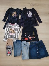 Kleiderpaket Mädchen Größe 110 / 116 Hosen, Sweatshirt, Kleid, Rock 9 Teile