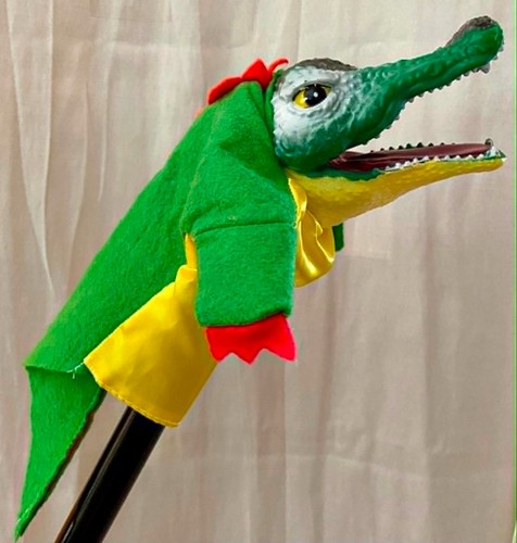 Handpuppen figur krokodil - handpuppen-figur,
