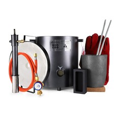 12KG Gas Metall Schmelzofen Gold Propan Schmelzen Ofen Kupfer Aluminium Tiegel