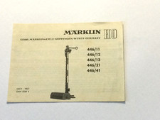 Märklin H0 Signale 446/11, /12, /13, /21, /41 Anleitung Original von 02/56 Top