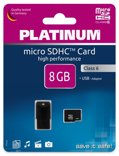 Platinum micro sdhc - sdhc, 8