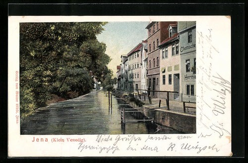 Ansichtskarte jena partie mit - jena,,