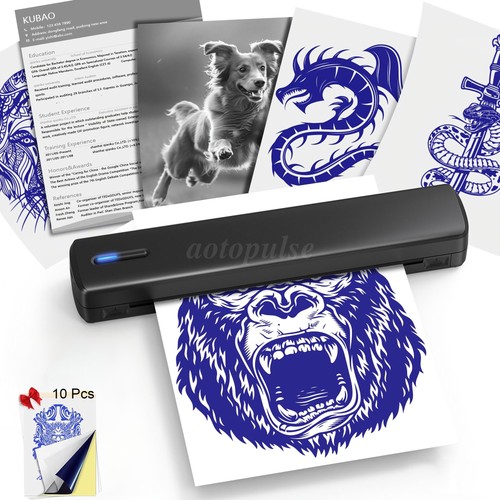 Tragbarer tattoo drucker - tragbarer,