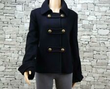 J CREW DAMEN FLEX WOLLE JACKE JACKETT MILITARY PIRATEN DUNKELBLAU  38 