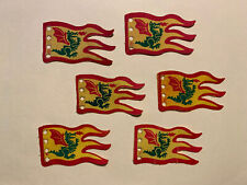 6 x Lego x376px1 Flagge Green