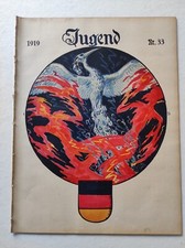 ORIGINAL Zeitschrift JUGEND 1919 Nr. 33 - guter Zustand nach über 100 Jahren!
