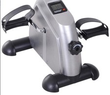 Pedaltrainer Bewegungstraining für Beine oder Arme mit LCD-Display Farbe: silber