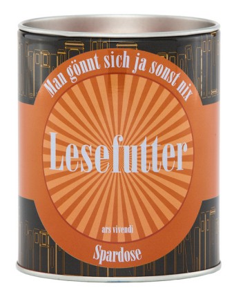 Spardose lesefutter - "lesefutter", |