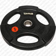 Taurus 30 mm Hantelscheibe gummiert 3G Pro 5 kg - Schwarz