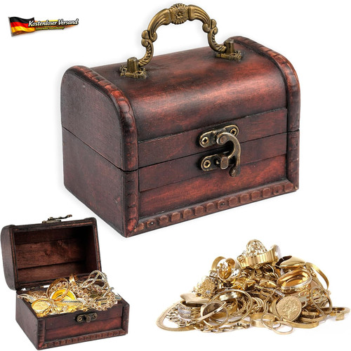 Schatztruhe holz mini - schatztruhe,