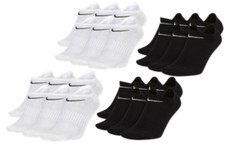 6/12 Paar NIKE Everyday Lightweight NO-SHOW Socken | Unisex | Schwarz/Weiß |