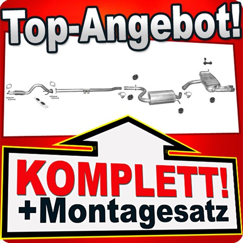 Auspuff für audi sportback - auspuff, a3