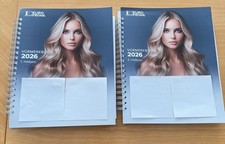 Friseur Planer 2026 2-bändig VormerkbuchTerminplaner Terminbuch wie Wella  Salon