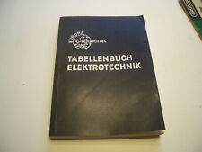 altes TABELLENBUCH  ELEKTROTECHNIK von EUROPA  LEHRMITTEL, Wuppertal